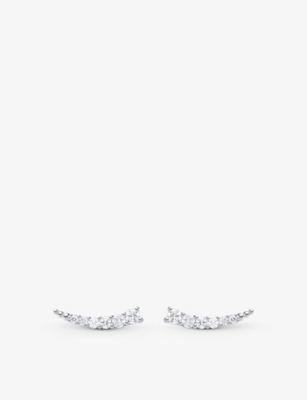 THOMAS SABO: Climber sterling-silver and zirconia earrings