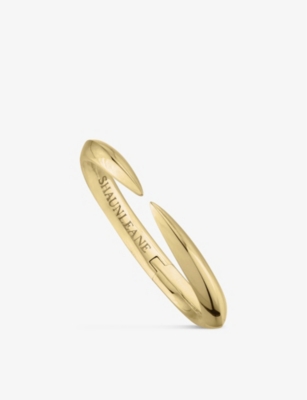 SHAUN LEANE: Arc yellow gold-plated vermeil bracelet