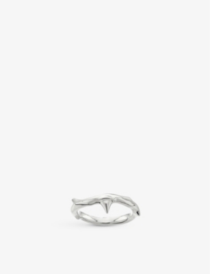 SHAUN LEANE: Rose Thorn sterling silver ring