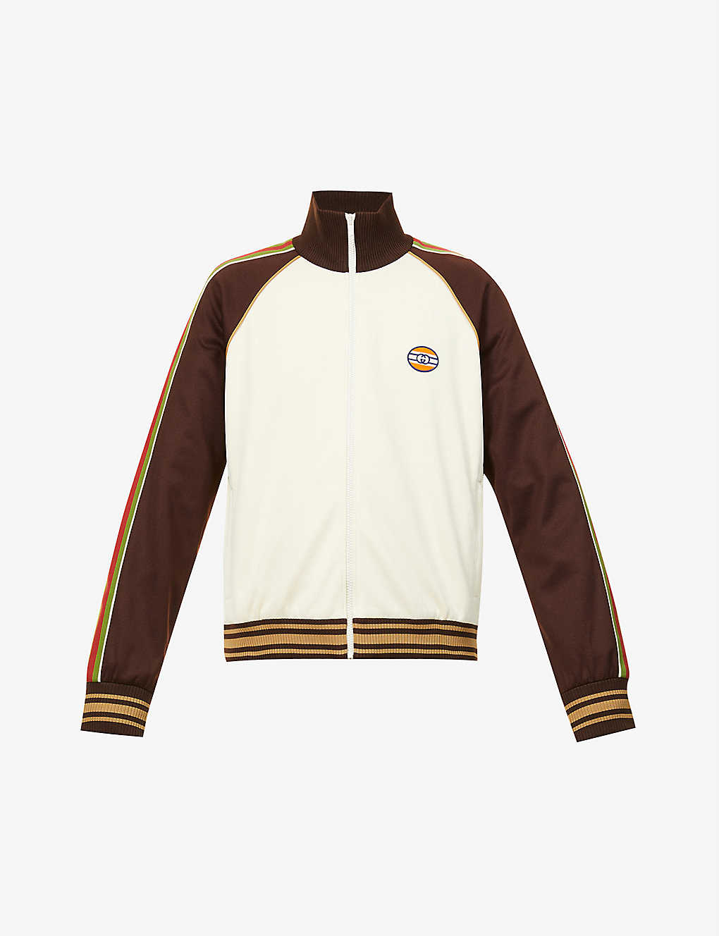 Logo and striped-print jersey tracksuit jacket(9117235)