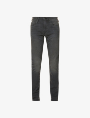 PAIGE: Lennox slim-fit mid-rise stretch-denim jeans