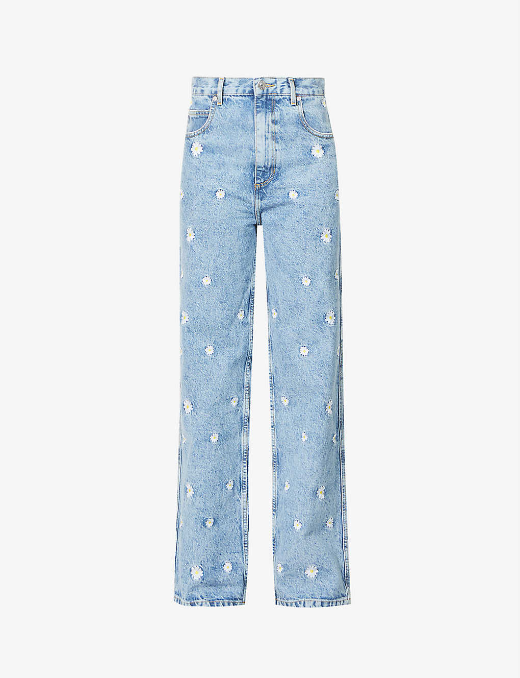 Embellished high-rise wide-leg denim jeans(9131261)