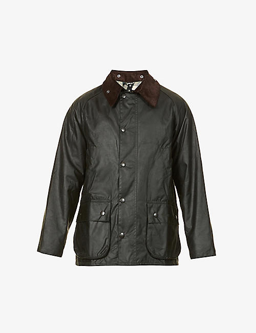 BARBOUR: Bedale waxed-cotton jacket