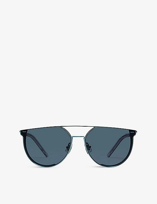 GENTLE MONSTER: K-1 07(N) acetate and stainless-steel D-frame sunglasses