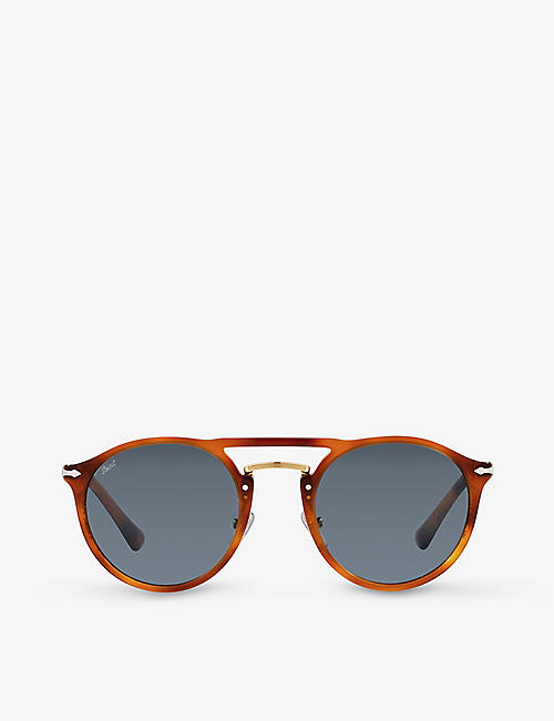 PERSOL: PO3264S phantos-frame acetate sunglasses