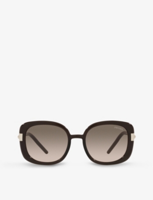PRADA: PR04WS square-frame nylon sunglasses