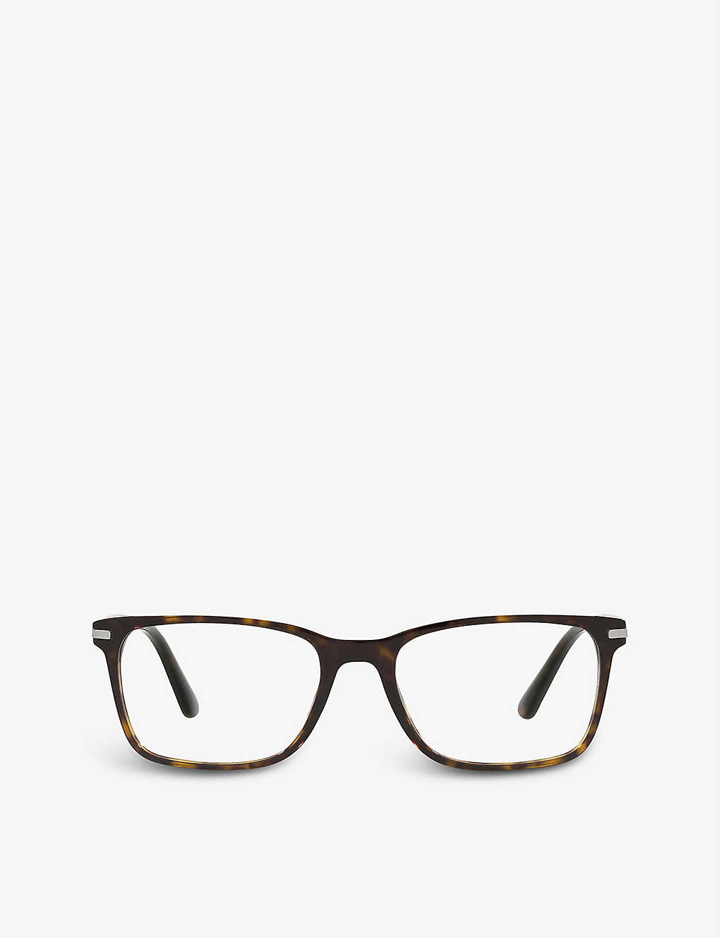 PR 14WV tortoiseshell-print rectangular-frame acetate glasses(9214696)
