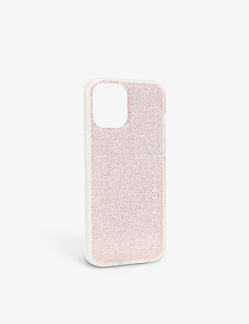 TED BAKER: Rossiy glitter anti-shock iPhone 12 Pro Max case