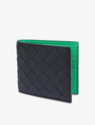 Intrecciato leather bifold wallet(9083584)