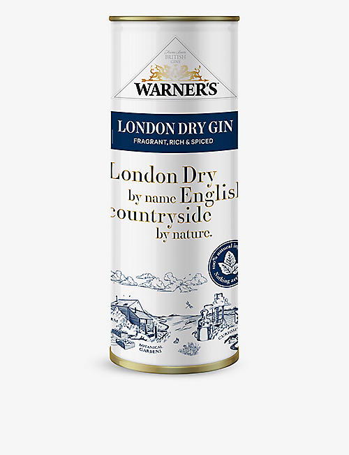 GIN: Warner’s London Dry Gin gift tin 700ml