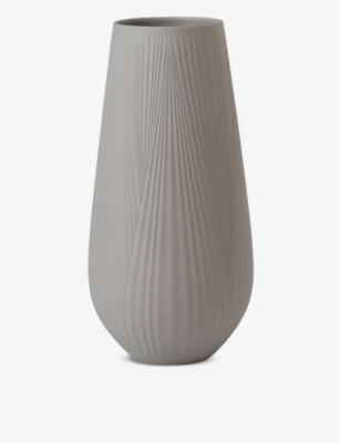 WEDGWOOD: Jasper Folia textured vase 30cm x 15cm