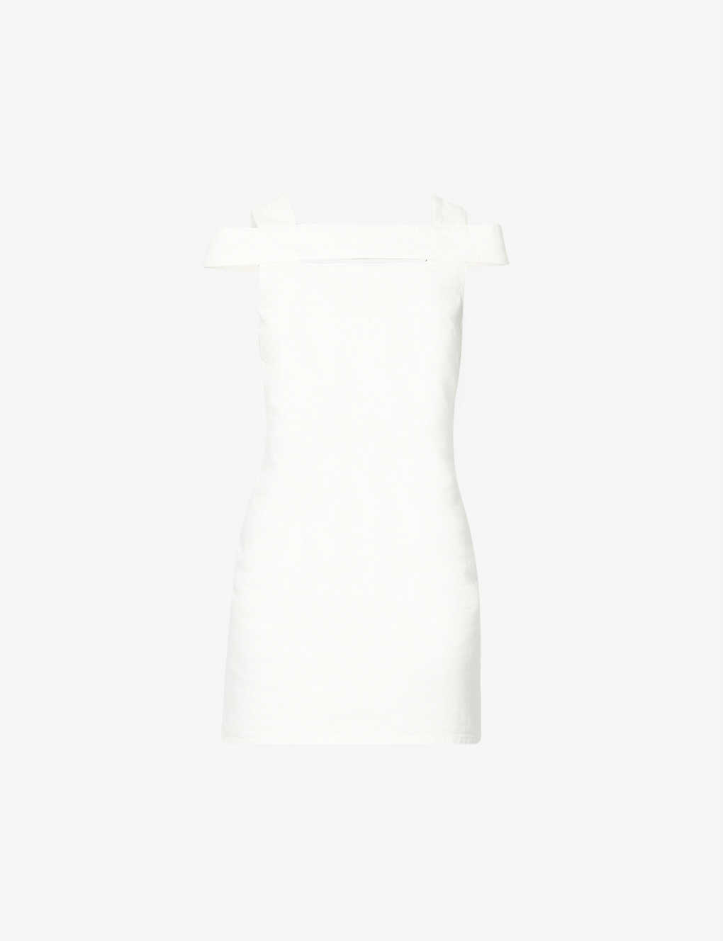 Open-back cotton mini dress(9202745)
