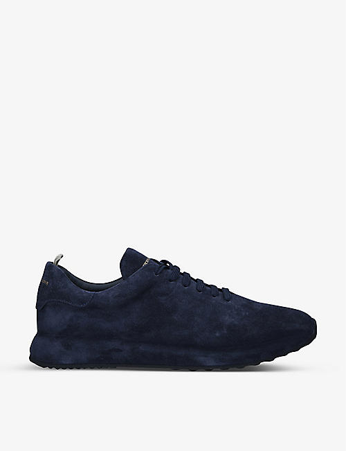 OFFICINE CREATIVE: Race 17 covered-sole suede trainers