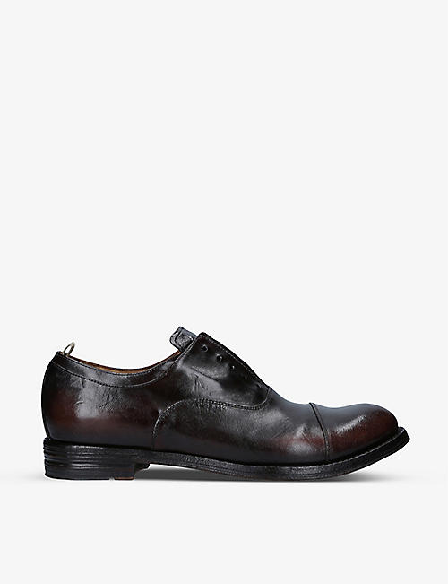 OFFICINE CREATIVE: Anatomia laceless leather Derby shoes