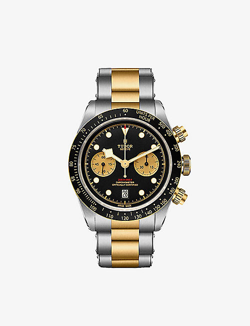TUDOR: M7936N-0001 Black Bay 41 Chrono S&G stainless steel and 18ct yellow-gold automatic watch