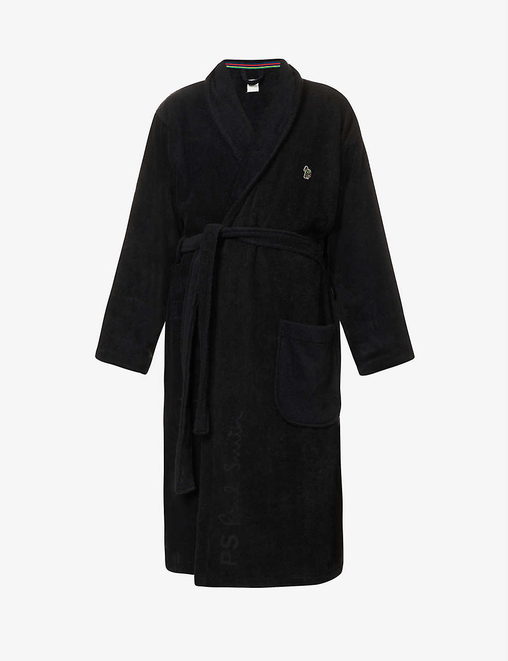 Signature logo-embroidered cotton-towelling dressing gown(9305120)
