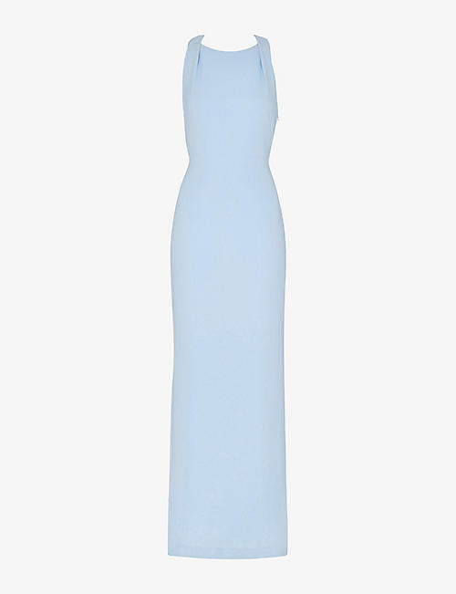 WHISTLES: Tie Back stretch-crepe maxi dress