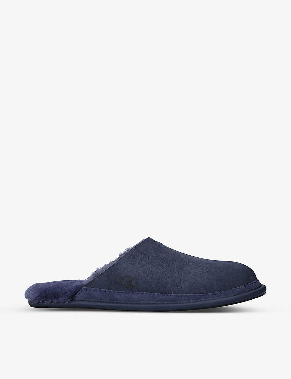 Hyde faux-fur lined leather slippers(9445384)