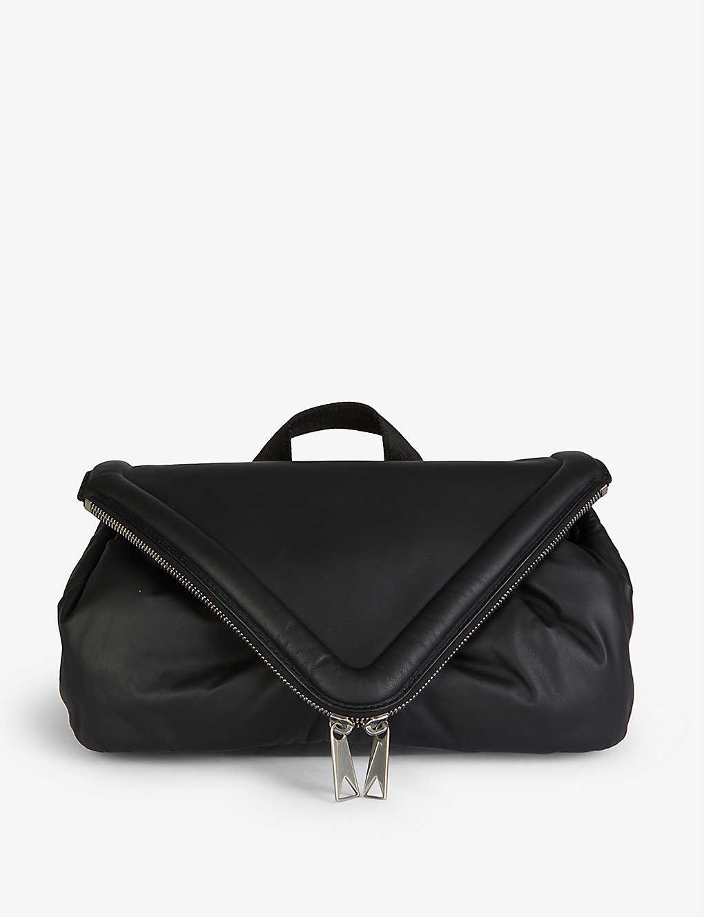 Beak zipped leather belt bag(9125597)