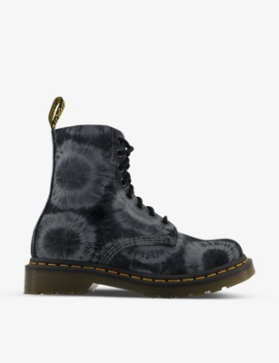 DR. MARTENS: 1460 Pascal tie-dye suede ankle boots