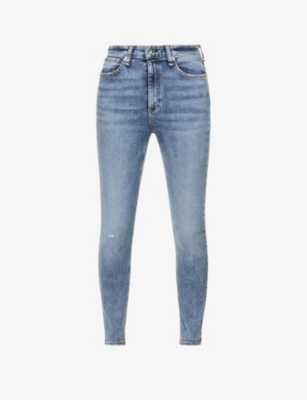 Nina high-rise slim-fit stretch-denim jeans(9261199)