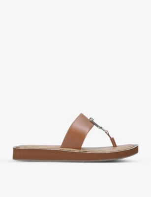 Tatyx buckle-detail two-post sandals(9204073)