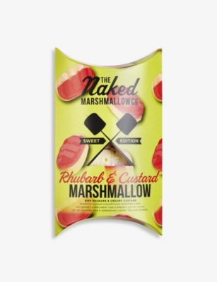 THE NAKED MARSHMALLOW: Rhubarb & Custard gourmet marshmallows 100g