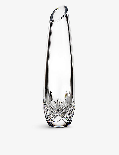WATERFORD: Lismore Essence Bud crystal vase 24cm