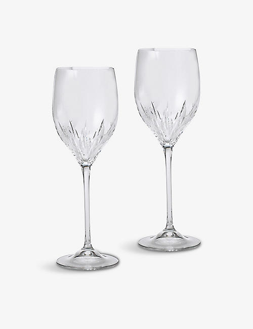 WEDGWOOD: Vera Wang Duchesse crystal wine glasses set of two