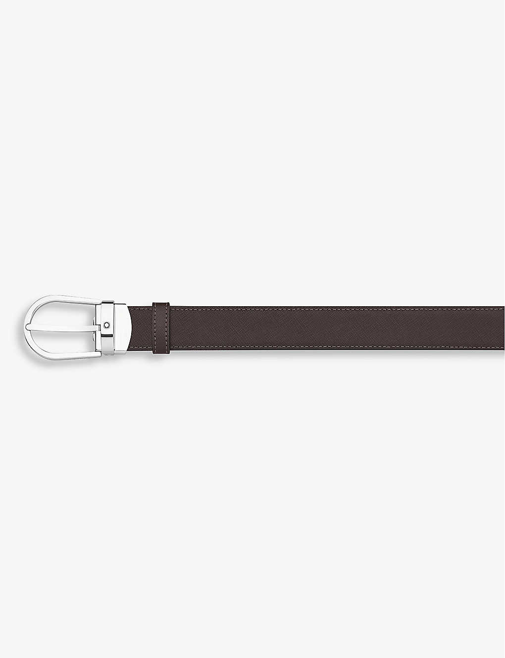 Horseshoe reversible leather belt(9233838)