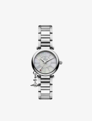 VIVIENNE WESTWOOD WATCHES: VV006PSLSL Mother Orb stainless-steel quartz watch