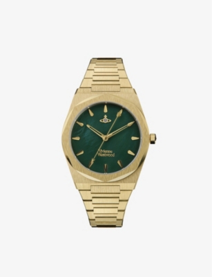 VIVIENNE WESTWOOD WATCHES: VV244GRGD Limehouse yellow gold-plated stainless-steel quartz watch
