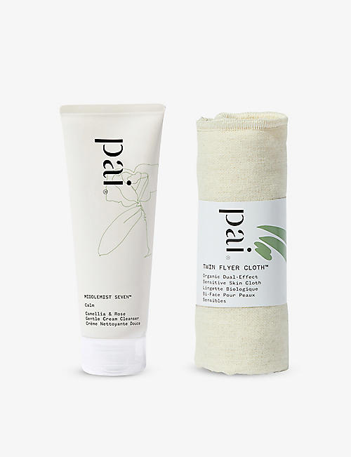 PAI SKINCARE: Middlemist Seven Camellia and Rose Gentle cream cleanser and cloth