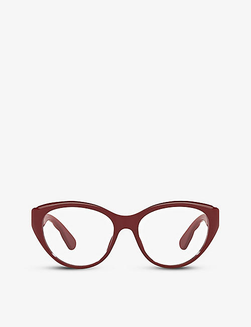 GUCCI: GG0812O oval-frame acetate optical glasses