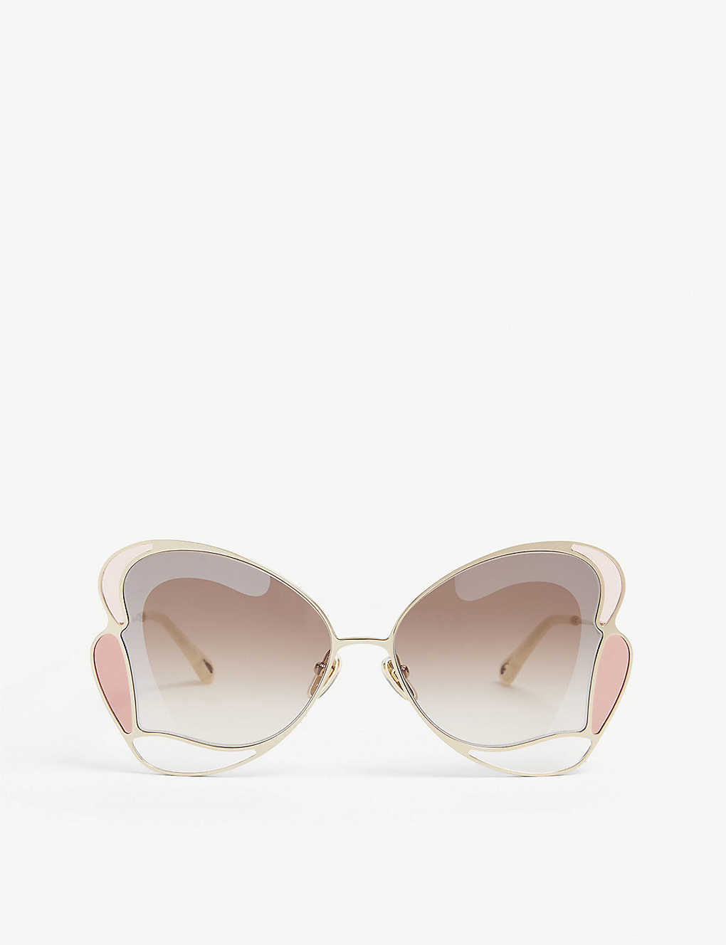 CH0048S Gemma metal and acetate butterfly-frame sunglasses(9182656)