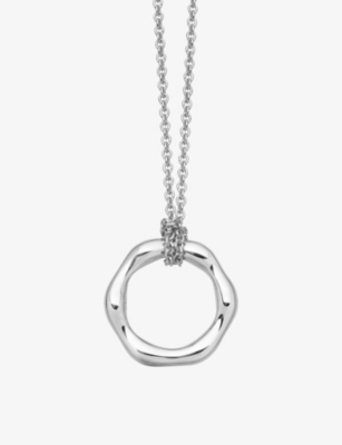 MISSOMA: Molten mini sterling-silver pendant necklace