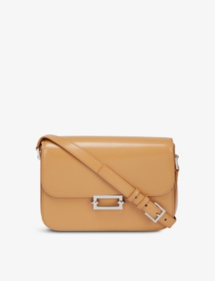 Fermoir leather satchel bag(9300237)