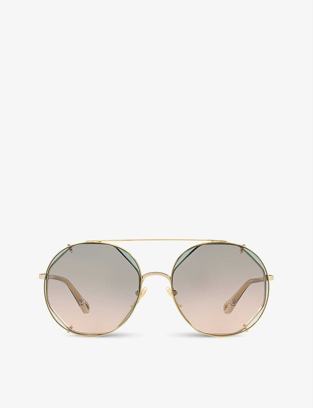 CH0041S round-frame metal sunglasses(9159838)
