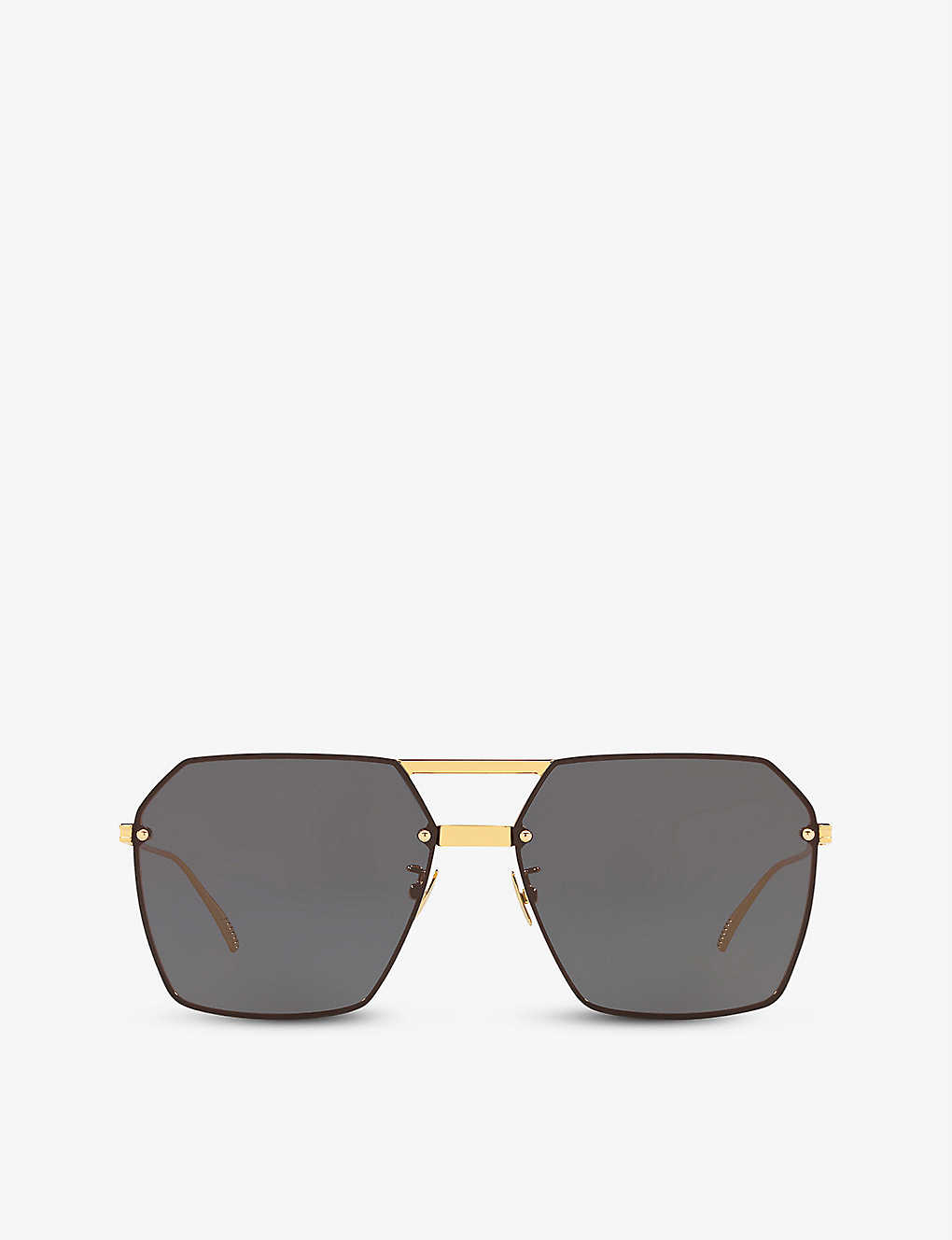 BV1045S octagonal-frame metal sunglasses(9210541)