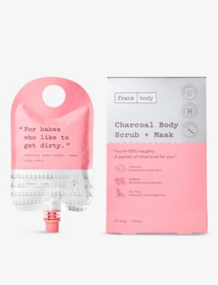 FRANK BODY: Charcoal body scrub and mask 140g