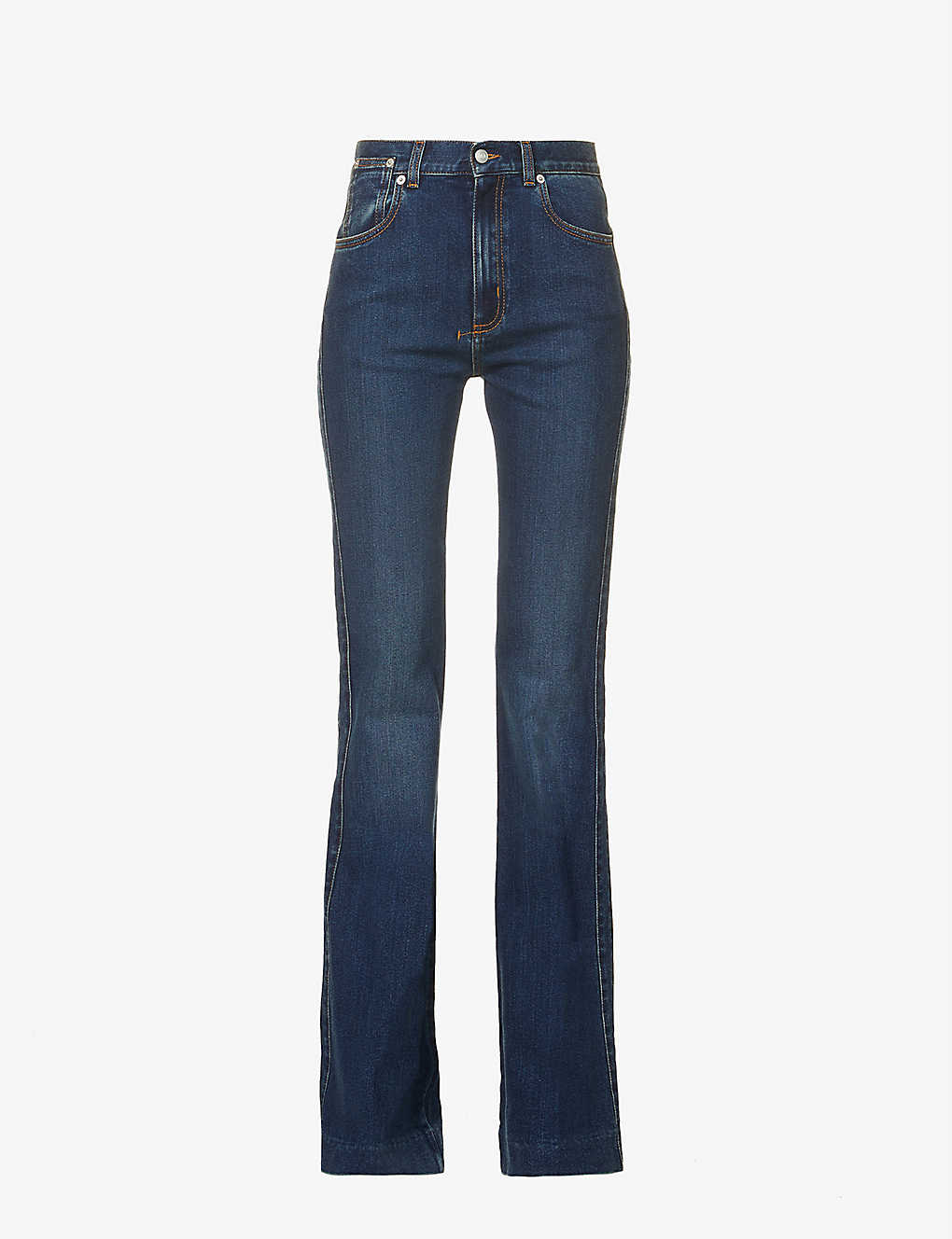 Flared high-rise stretch-denim jeans(9351876)