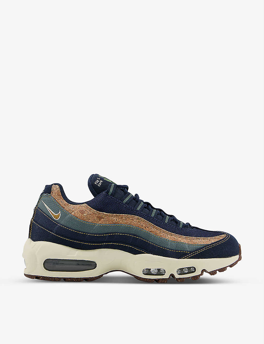 Air Max 95 panelled denim, cork and rubber trainers(9276464)