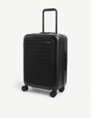 SAMSONITE: StackD Spinner spinner hard case 4 wheel front-pocket expandable cabin suitcase 55cm