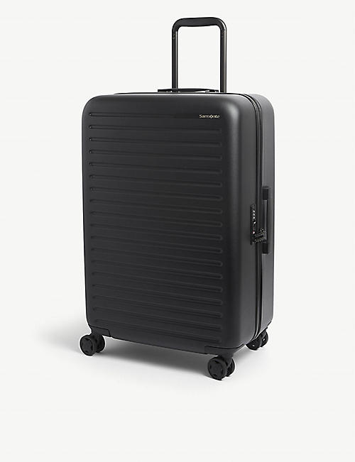 SAMSONITE: StackD Spinner hard case 4 wheel recycled-plastic cabin suitcase 68cm