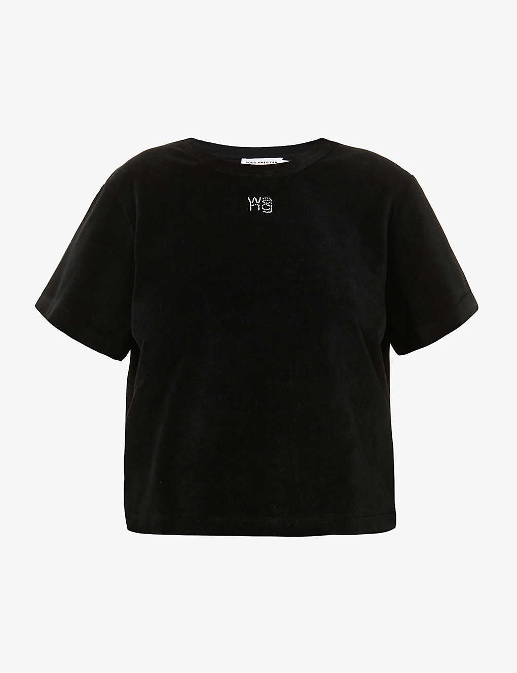 Logo-embellished cotton-blend velour T-shirt(9300684)