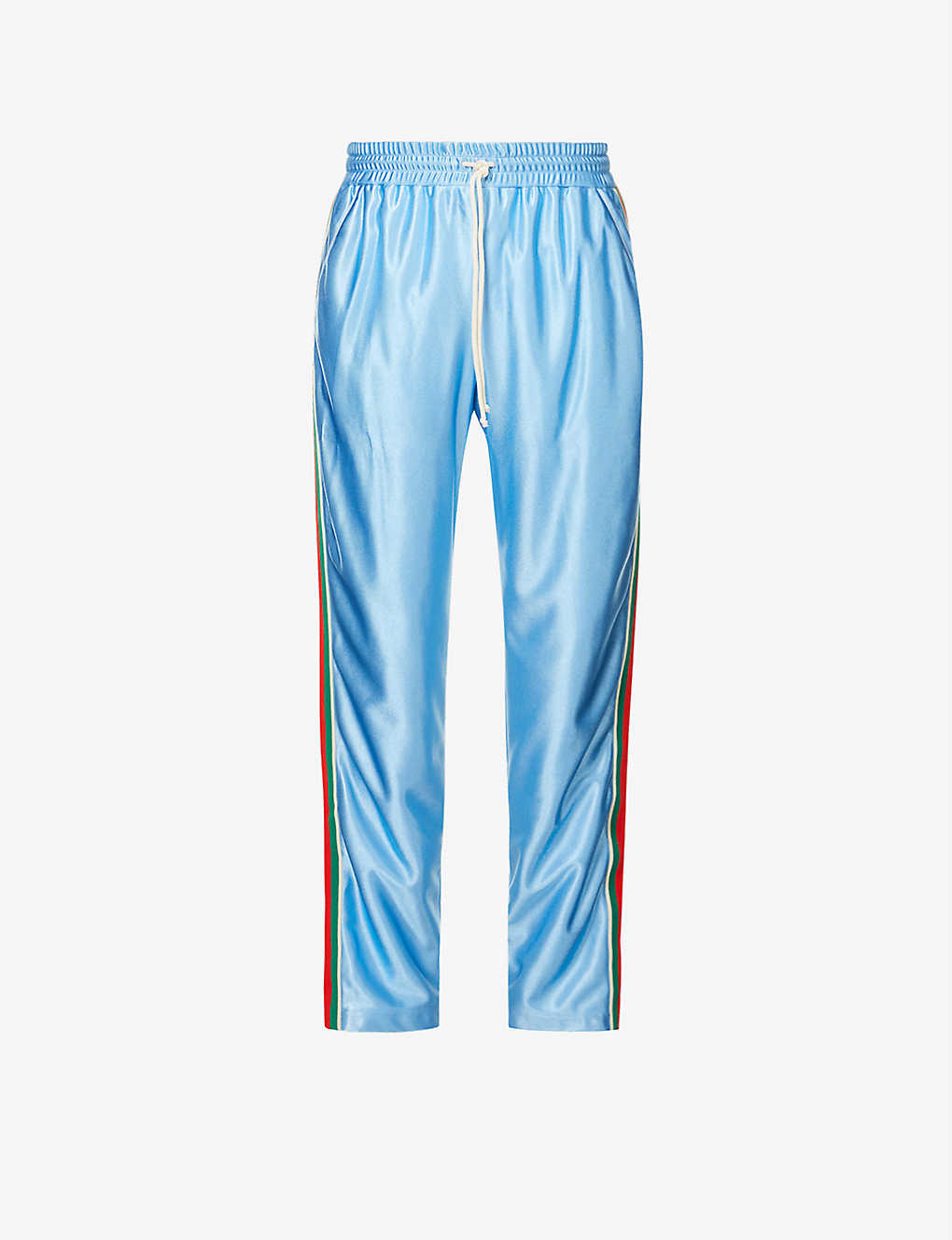 Striped-panel tapered jersey tracksuit trousers(9314349)