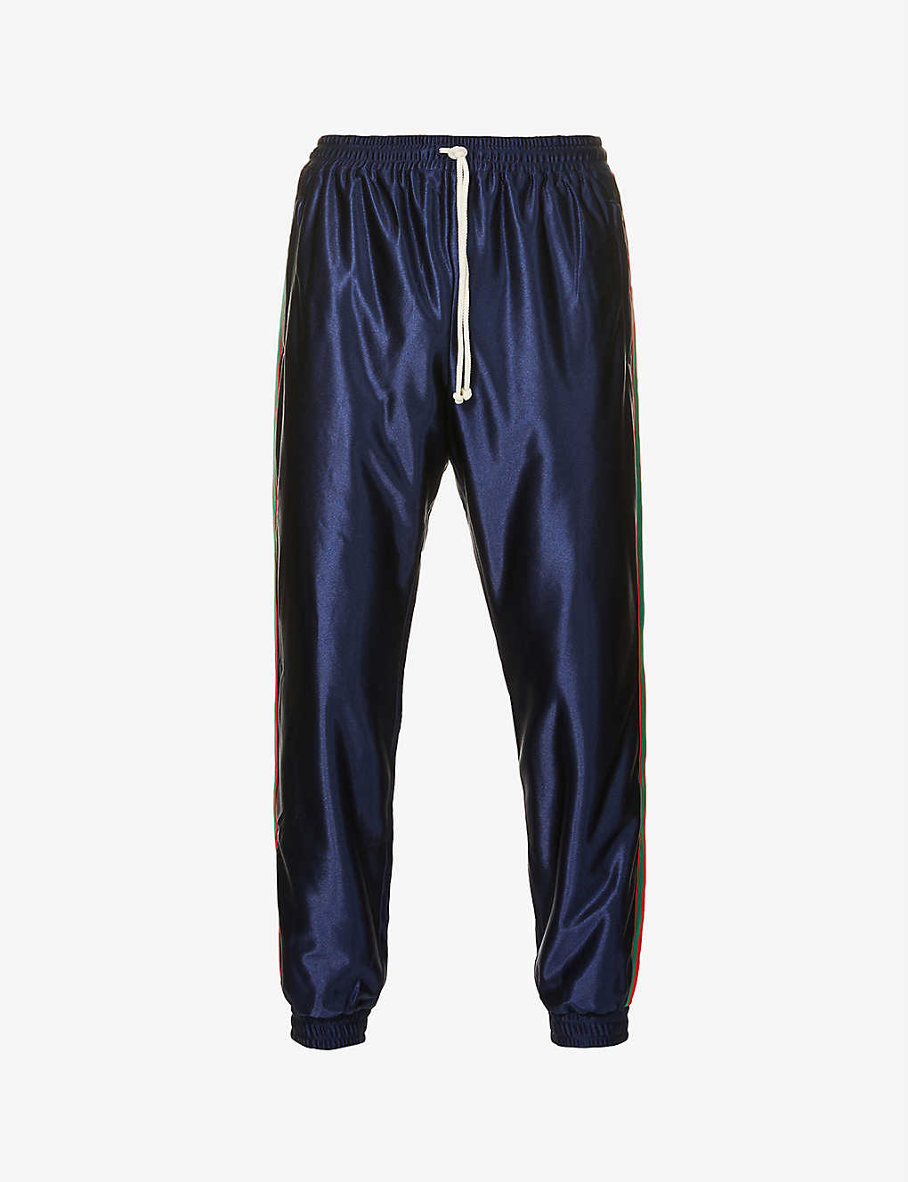 Striped-panel tapered woven tracksuit jogging bottoms(9340065)