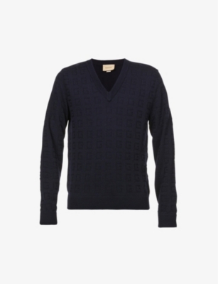 Long-sleeved relaxed-fit wool jumper(9403311)