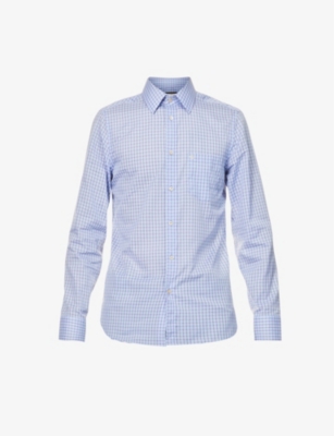 Checked tailored cotton shirt(9341071)