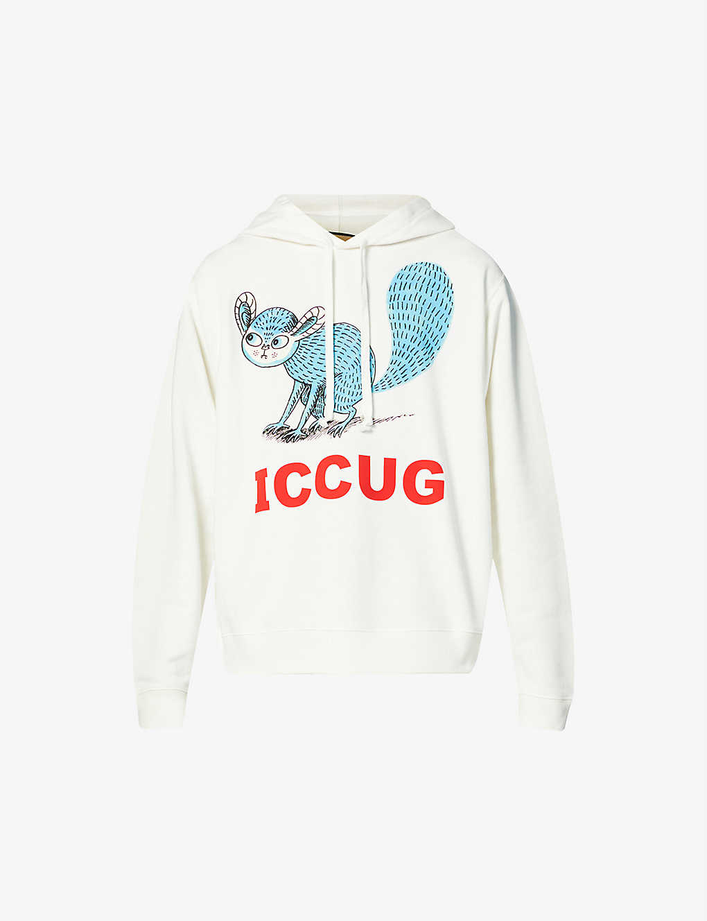 Gucci x Freya Hartas graphic-print cotton-jersey hoody(9248388)